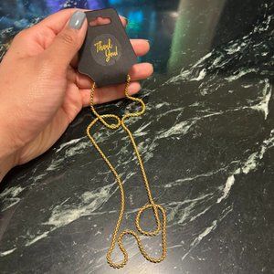 Gold Rope Chain // NEW